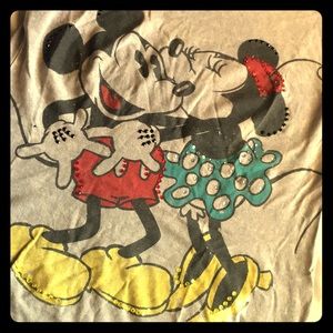 Mickey & Minnie rhinestone tee